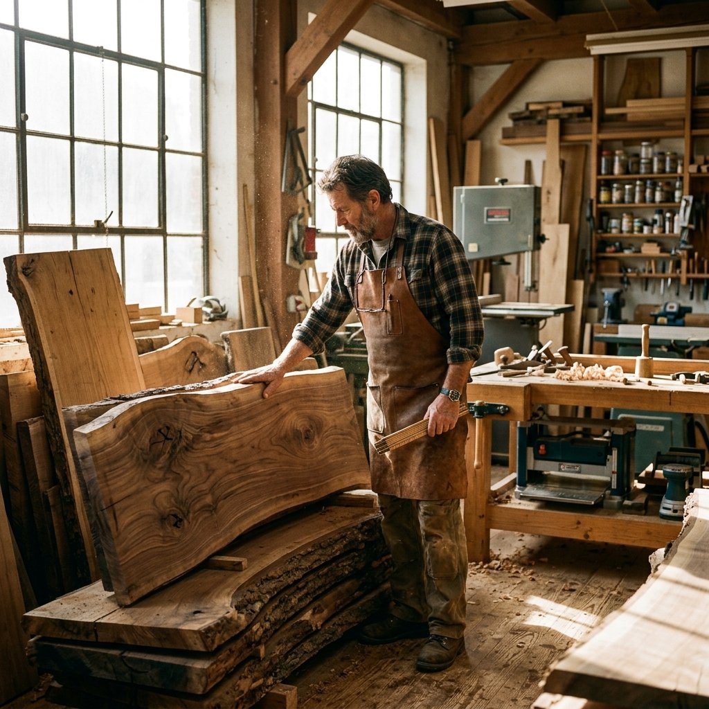 Proceso de selección de madera noble en Casa Loma